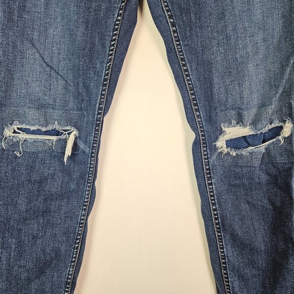 Silver Suki Skinny Distressed Skinny Stretch Maternity Jean W33/L29 - Picture 4 of 11